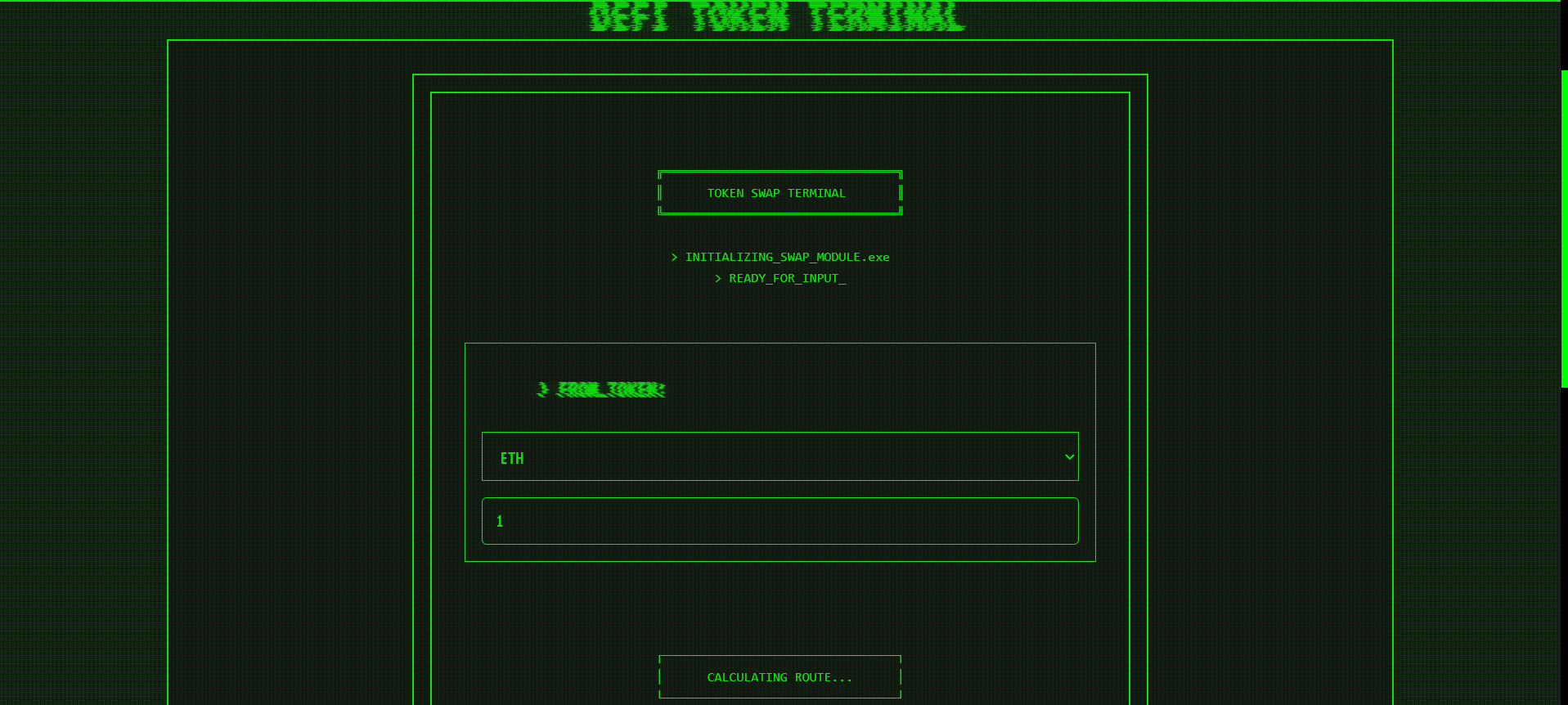 DeFi Token Swapping App